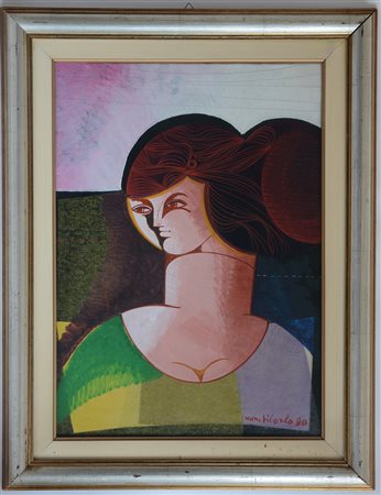 Vittorio Maria Di Carlo "Figura" 1980olio su telacm 70x50firmato e datato...