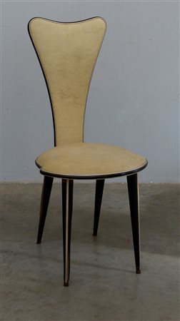 Umberto Mascagni Sedia con seduta e schienali sagomati rivestiti in finta...