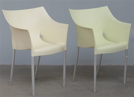 Philippe Starck (Parigi 1949)Lotto composto da due sedie modello "Dr No"....
