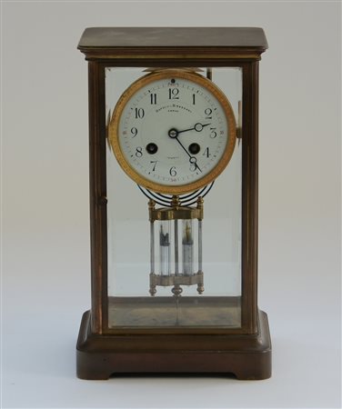 DUFOUR BRASSART ARRASOrologio d'appoggio in pttone e vetri molatiQuadrante...