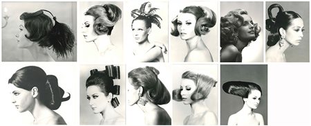 AcconciatureUndici stampe fotografiche vintage alla gelatina sali d'argento