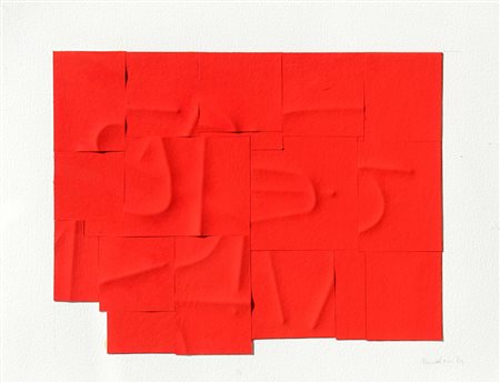 Agostino BONALUMI (Vimercate (MI) 1935-07-10 Desio, 2013) Rosso 2004 acrilico...