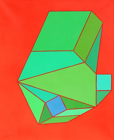 Achille PERILLI (Roma 1927-01-28) Andare piano 2005 acrilico su tela cm. 65 x...