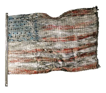 M'HORO' American Flag struttura metallica modulare policroma cm. 95 x 110 x...