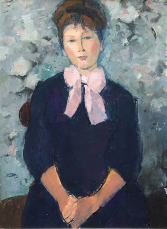 Aldo SALVADORI (Milano 1905 Bergamo 2002) Senza titolo olio su tela cm. 79 x...