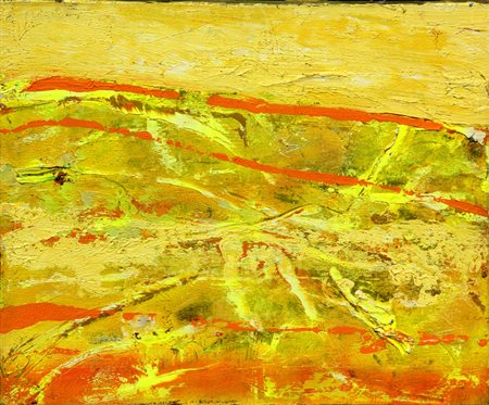 Giovanni FRANGI (Milano 1959-05-12) Sud est olio su tela cm. 40 x 50Firma,...