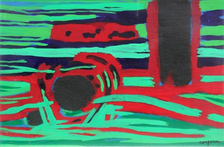 Antonio CORPORA (Tunisi 1909-08-15 Roma 2004-09-06) Nuovi orizzonti 1972 olio...