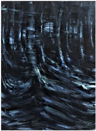 Alessandro PAPETTI (Milano 1958) Bosco 2010 olio su tela cm. 100 x 70Firma,...