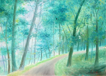 Umberto LILLONI (Milano 1898-03-01 Milano 1980-06-15) Strada nel Canton...