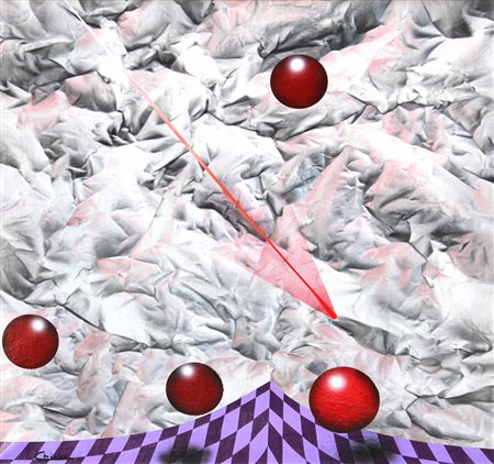 Renato Natale CHIESA (Lecco, 1947) Senza titolo acrilico su tela cm. 60 x...