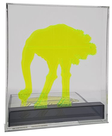 Gino MAROTTA (Campobasso, 1935 Roma, 2012) Struzzo giallo 2010 plexiglass cm....