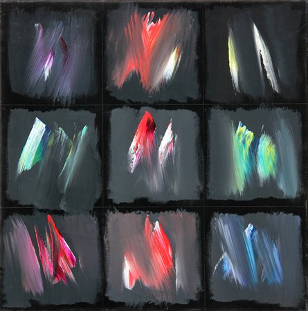 Ennio FINZI (Venezia 1931-01-02) Geometria del colore 2010 acrilico su tela...