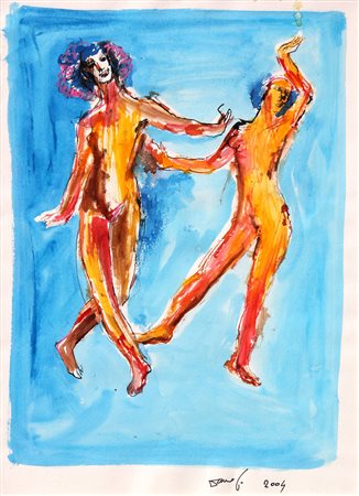 Dario FO (Sangiano, 1926 Milano, 2016) Bozzetti 2004 tecnica mista su carta...