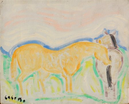 Giuseppe CESETTI (Tuscania 1902-01-01 Tuscania 1990-12-19) Senza titolo olio...