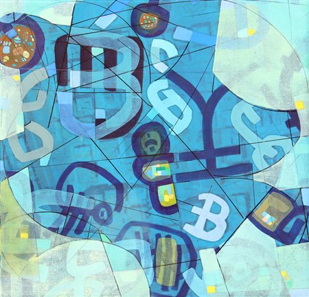 Alessandro DOCCI (Desio, 1951) Simbolismo metropolitano 2019 olio su tela cm....