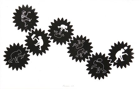 Renzo NUCARA (Crema, 1948) Time machine - Infinite monkey 2019 digital print...