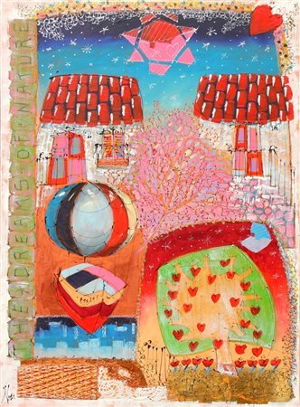 Leo NISI (Modugno 1959) The dreams of nature tecnica mista su tela cm. 100 x...