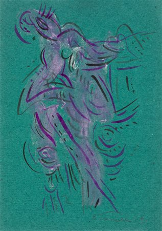 STEFANO TONELLI (1957)Senza Titolo, 1991Lotto unico composto da 9 tecniche...