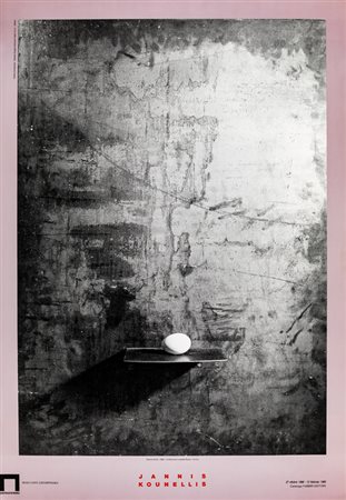 JANNIS KOUNELLIS (1936-2017)Senza Titolo, 1989Manifesto della mostra Jannis...