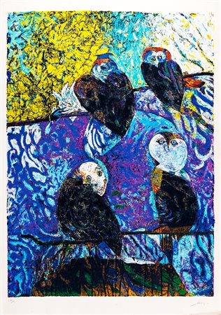 GIANNI DOVA (1925-1991)Senza TitoloSerigrafiacm 100x70Firma e numerazione...