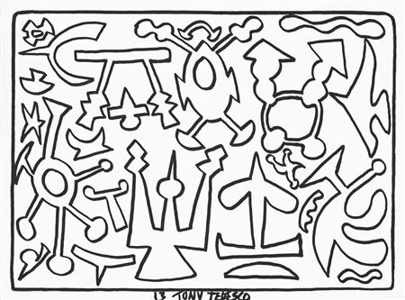 TONY TEDESCO (1952)Mareggiata adimensionale, 2013Acrilici su telacm...