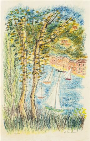 MICHELE CASCELLA (1892-1989)Senza TitoloLitografia cm 70x45Firma e...