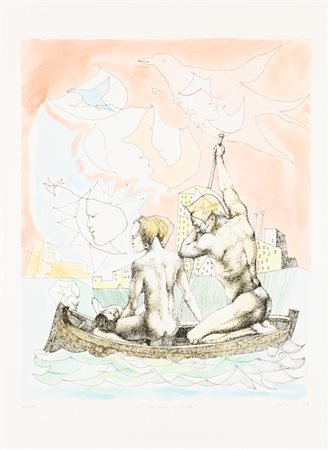 UGO ATTARDI (1923-2006)Per i più vasti orizzonti, 1997AcquaforteLastra cm...