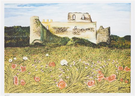 FRANCO AZZINARI (1949)Senza TitoloLitografiacm 43,5x60Firma e numerazione...