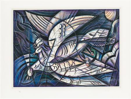 FLORIANO BODINI (1933-2005)Senza TitoloSerigrafiacm 67x89Firma e numerazione...