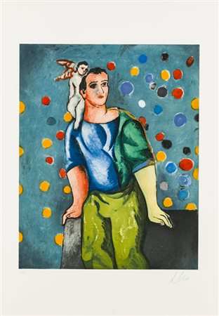 SANDRO CHIA (1946)Senza TitoloSerigrafiacm 98x69Firma e numerazione...