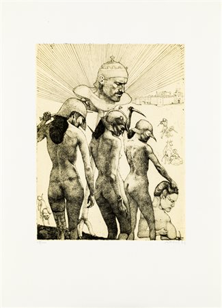 UGO ATTARDI (1923-2006)Senza Titolo, 1974AcquaforteLastra cm 33x25Foglio cm...