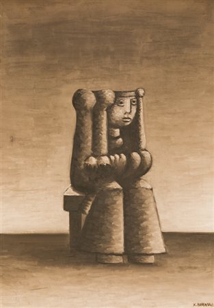 XANTE BATTAGLIA (1943)Senza TitoloOlio su telacm 70x50Firma al fronteFirma al...