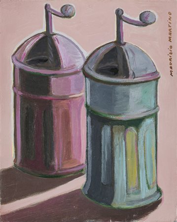 MAURIZIO MARTINO (1954)MacininiOlio su telacm 30x24x1,5Firma al fronteFirma...