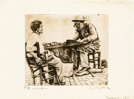 AUTORI VARILotto unico composto da:CARLO VITALE (1902-1996)Il ciabattino,...