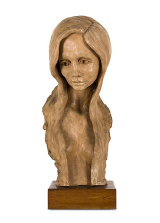 ANTONIO SIRTORI (1937)Senza TitoloScultura in terracotta su base in...