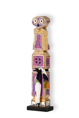 FILIPPO BIAGIOLI (1975)Gio'o Doll, 2014Scultura in legno e tecnica mistacm...