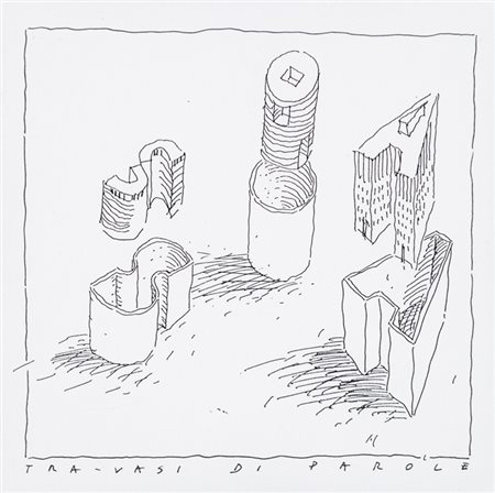 ELISABETTA GONZO (1962)Tra-vasi di paroleChina su cartoncinocm 15x15Titolo al...