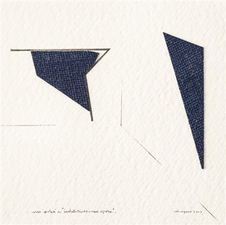 GIOVANNI CAMPUS (1929)Ipotesi di installazione come opera, 2002Acrilico su...