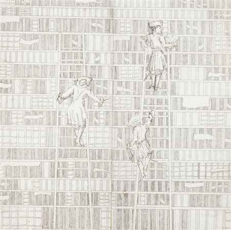 ANGELA LORENZ (1965)Biblioteca, 2001Incisione su ramecm 15x15Firma, titolo,...