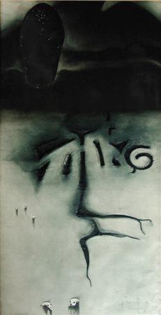 Enzo Cucchi 1949, Morro d'Alba (An) - [Italia] La Lupa di Roma acquaforte...
