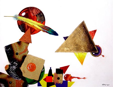 Alberto Lanteri 1955, Torino (To) - [Italia] Geometrie olio e resina su...