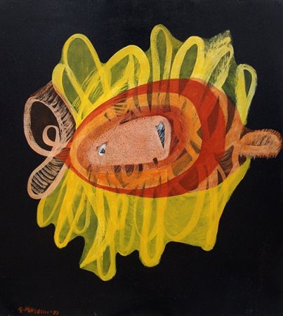 Giannetto Magrini 1938, Jesi (An) - [Italia] senza titolo olio e acrilico su...