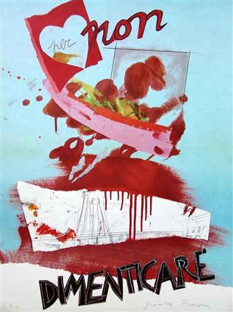 Giosetta Fioroni 1932, Roma (Rm) - [Italia] Per non dimenticare serigrafia...