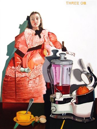 Stefania Massaccesi 1959, Agugliano (An) - [Italia] Three OB. olio su tela...