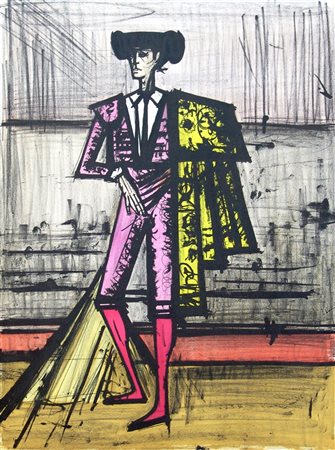 Bernard Buffet 1928, Parigi - 1999, Tourtour - [Francia] Toreros litografia...