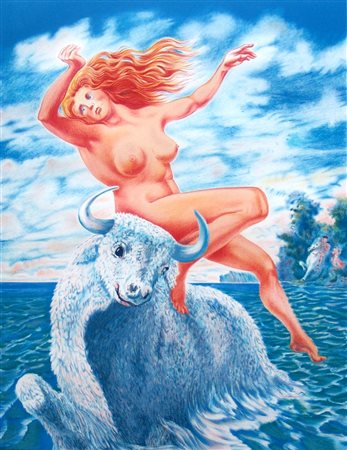 Aligi Sassu 1912, Milano (Mi) - 2000, Pollença (Spagna) - [Italia] Ratto...