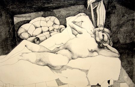 Ugo Attardi 1923, Genova (Ge) - 2006, Roma (Rm) - [Italia] senza titolo...