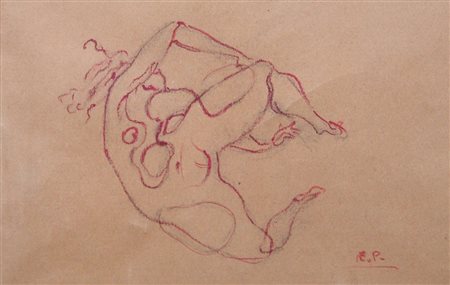 Enrico Prampolini 1894, Modena (Mo) - 1956, Roma (Rm) - [Italia] Nudo di...