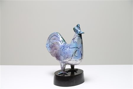 DE POLI PAOLO (1905 - 1996) Gallina . -. Cm 22,00 x 48,50 x 40,00. Rame...