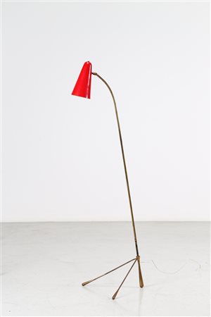 GILARDI & BARZAGHI Lampada da terra. -. Cm 42,00 x 164,00 x 50,00. Ottone e...